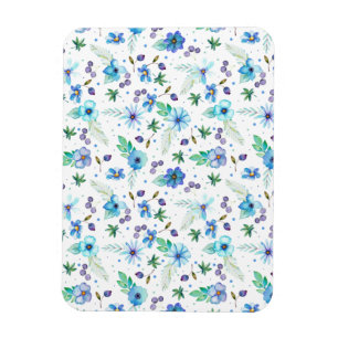 Blue rose magnet