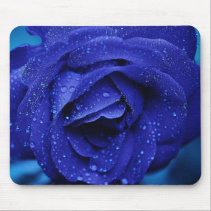 Blue Rose Mouse Pad