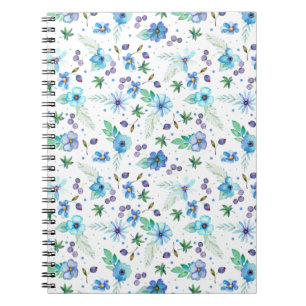 Blue rose notebook