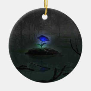 Blue Rose Ornament