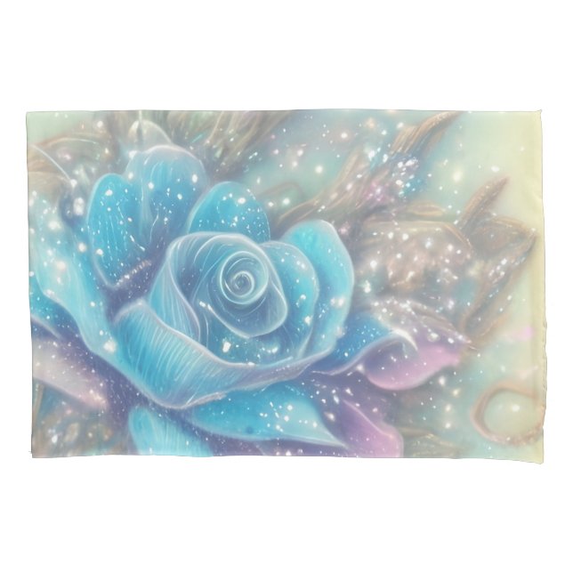 Blue Rose Pillowcase (Front)