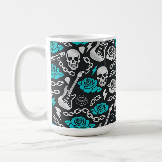 Blue Rose Rockwave Classic Mug (Left)