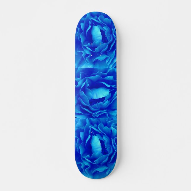 Blue Rose Skateboard - Customisable (Front)
