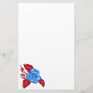 Blue Rose Stationery