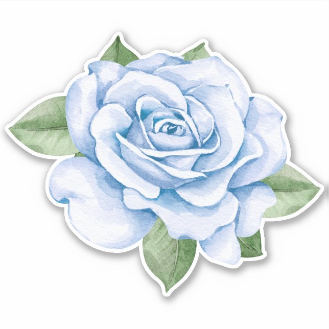 Blue Rose Sticker (Front)