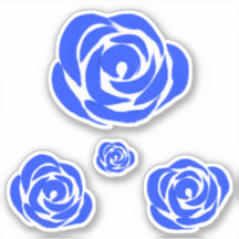 Blue Rose Sticker Set