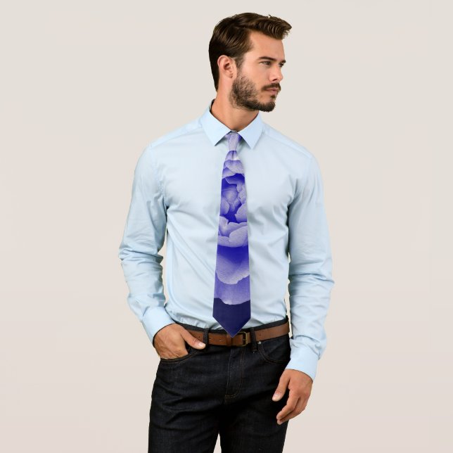 Blue rose tie (In Situ)