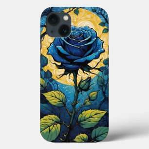 Blue Rose Vines 3   iPhone 13 Case