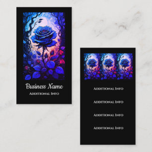 Blue Rose Vines 4 Business Card