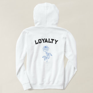 Blue Rose & Wolf (Loyalty)  Hoodie