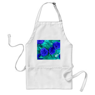 Blue Roses Apron