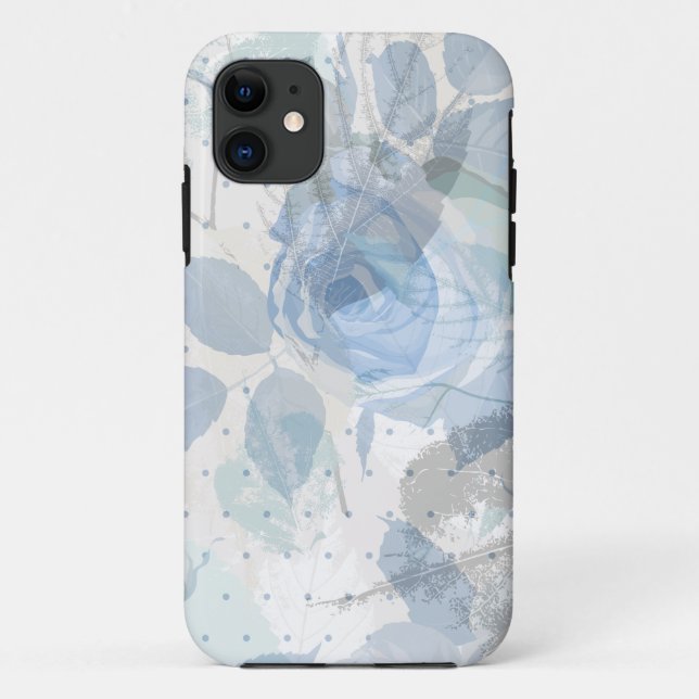 Blue Roses design Case-Mate iPhone Case (Back)