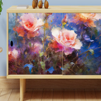 Blue Roses Grow in My Garden Decoupage Tissue Paper