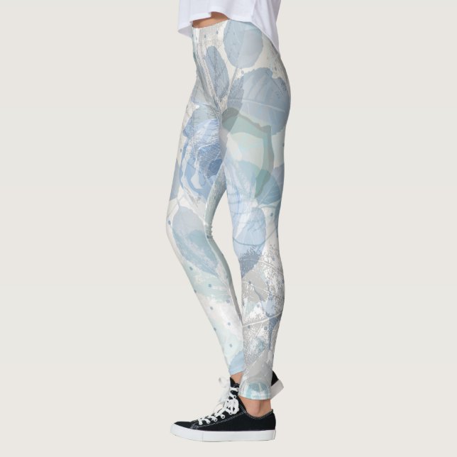 Blue Roses grunge Leggings (Left)