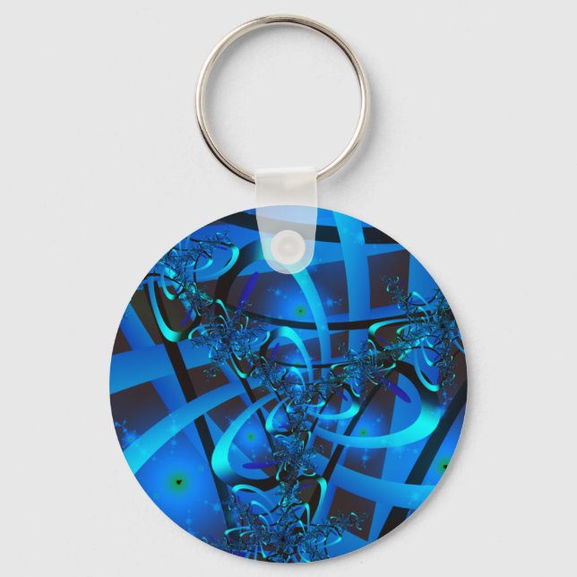 Blue Roses Keychain (Front)