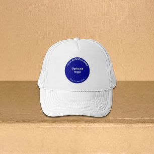 Blue Round Business Brand on Trucker Hat