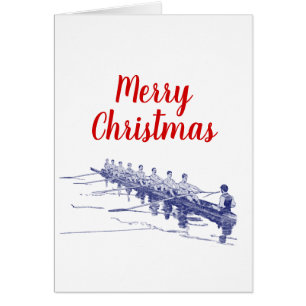 Blue Rowing Rowers Crew Team Water Sports #3 Xmas