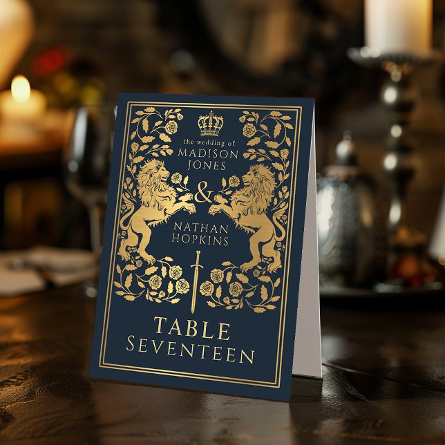 Blue Royal Mediaeval Lion Wedding  (Creator Uploaded)