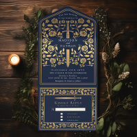 Blue Royal Mediaeval Sword Wedding 