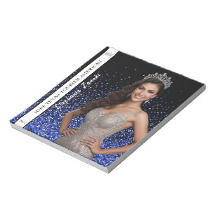 Blue Royale Pageant Photo Autograph Pad