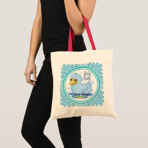 Blue Rubber Duck Tote Bag