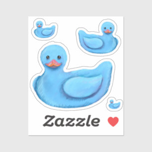 Blue  Rubber Ducks
