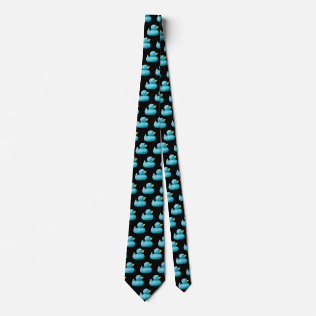 Blue Rubber Ducks by storeman Tie (Front)