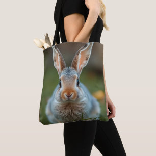 Blue Russian Bunny, Tote Bag