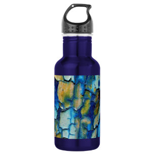 Blue Rust, And Gold Chipping Paint 532 Ml Water Bottle