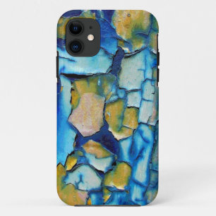 Blue Rust, And Gold Chipping Paint iPhone 5 Case