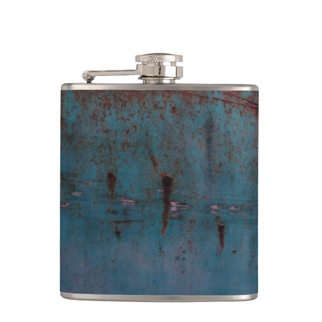 Blue Rust Flask (Front)