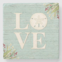 Blue Rustic Beach Sand Dollar