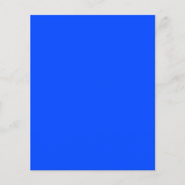 Blue (RYB) (solid colour) Flyer (Front)