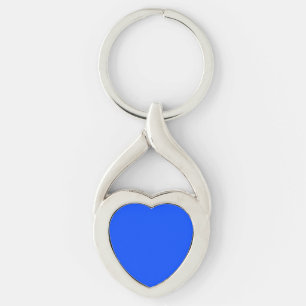 Blue (RYB) (solid colour) Key Ring