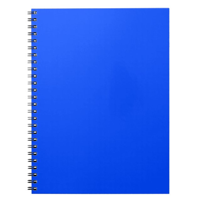 Blue (RYB) (solid colour) Notebook (Front)
