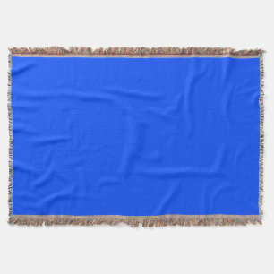 Blue (RYB) (solid colour) Throw Blanket