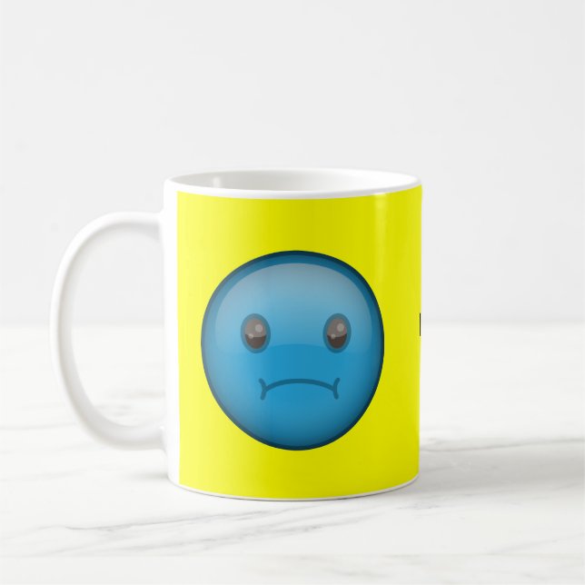 Blue Sad Coffee Mug (Left)