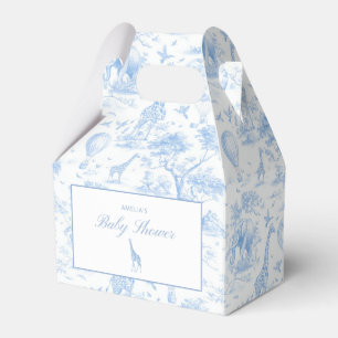 Blue Safari Toile de Jouy Favour Box