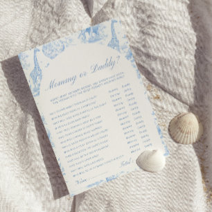 Blue Safari Toile de Jouy Mummy or daddy Games