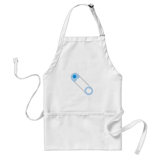 blue safety pin standard apron (Front)