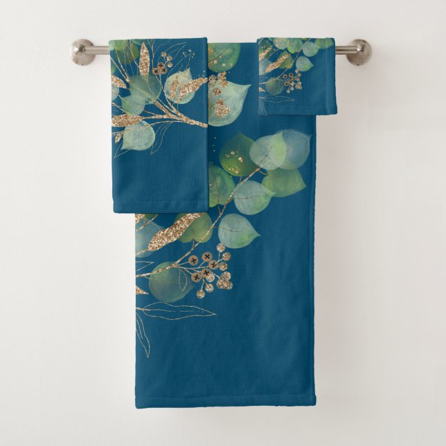 BLUE SAGE EUCALYPTUS BATHROOM TOWEL SET (Insitu)