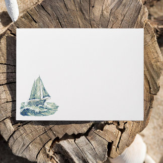 Blue Sailboat Envelope