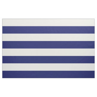 Blue Sailor Stripe (large scale) Fabric
