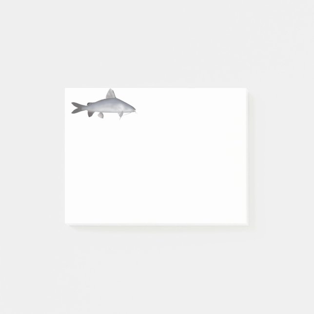 Blue Salmon Catfish Post-it Notes (Front)