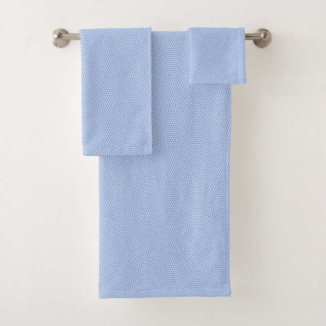 Blue Same Komon (shark skin) Bath Towel Set (Insitu)
