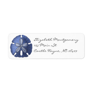 Blue Sand Dollar Labels