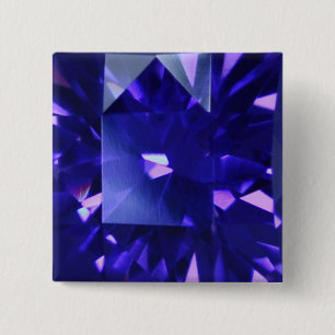 Blue Sapphire 2 15 Cm Square Badge