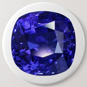 Blue Sapphire 6 Cm Round Badge