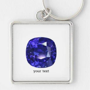 Blue Sapphire Key Ring