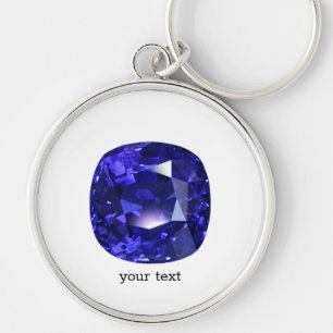 Blue Sapphire Key Ring